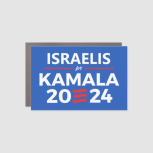 Israelis for Kamala Harris Car Magnet