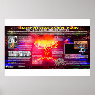 Israel's 70th Anniversary - Fig Tree Generation Poster