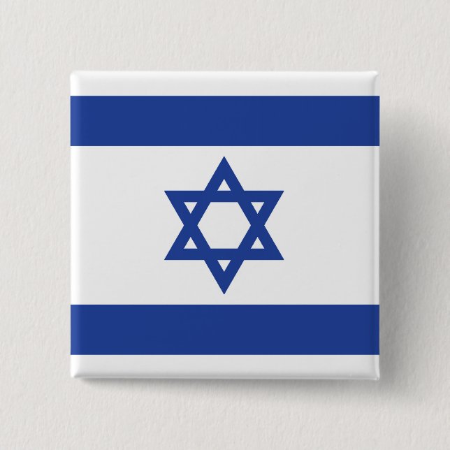 Israel's Flag Pinback Button (Front)