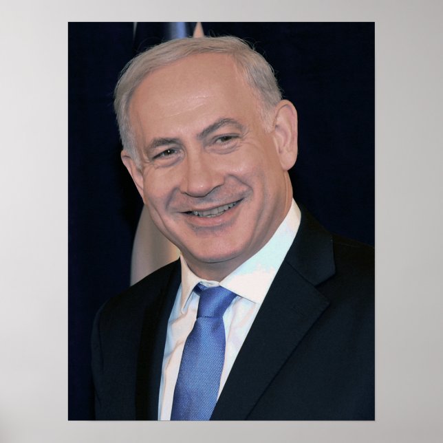 Israel's Prime Minister Netanyahu Poster (Front)