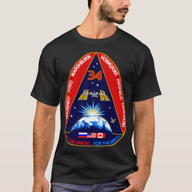ISS Exp 34 T-Shirt (Front)