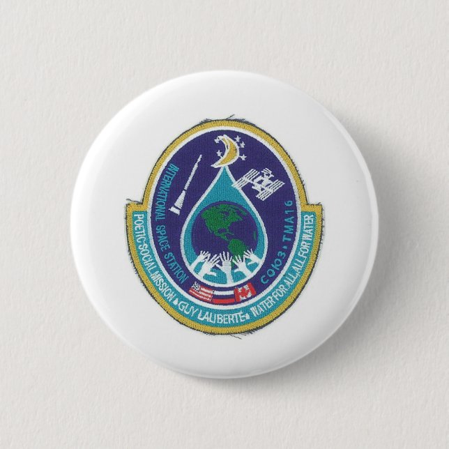ISS INTERNATIONAL SPACE STATION PINBACK BUTTON (Front)