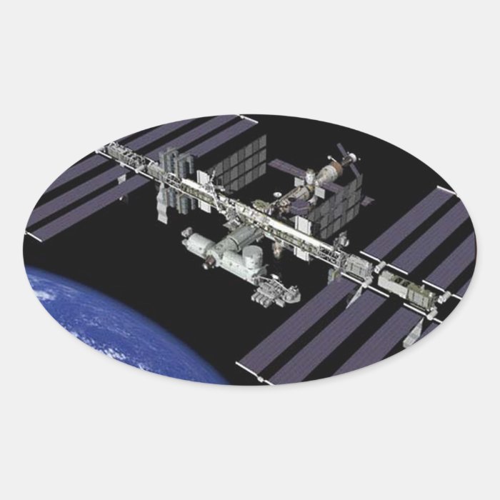 ISS Members Composite Logo Oval Stickers