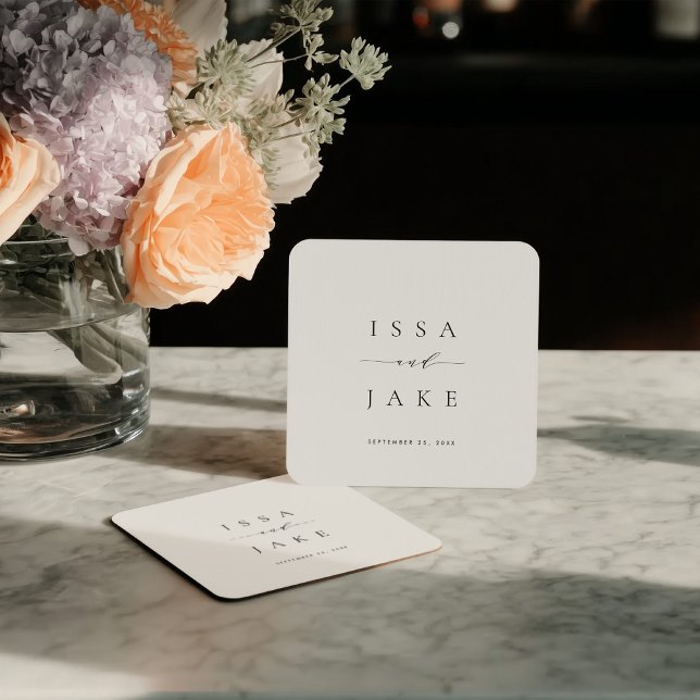 ISSA Minimalist Square Paper Coaster (Creator Uploaded)