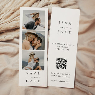 ISSA Save the Date Bookmark Photo Strip QR Code