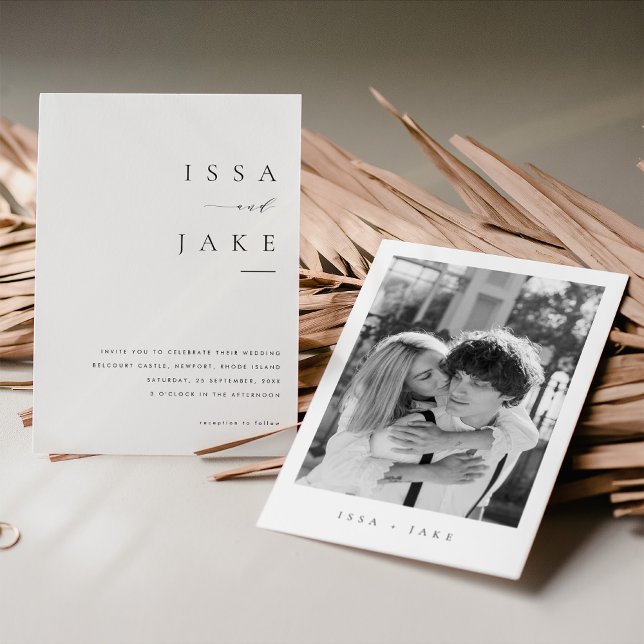 ISSA Wedding Invitation for a Minimalist Wedding (Creator Uploaded)