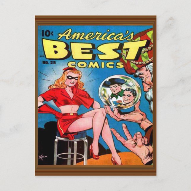 Issue 25 Best Superhero Comic America Postcard (Front)