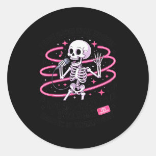 Issues In My Tissues Ehlers Danlos Syndrome Funny Classic Round Sticker