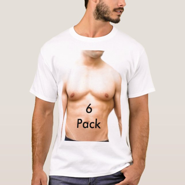 ist2_1063532_six_pack_abs_in_underwear, 6 Pack T-Shirt (Front)