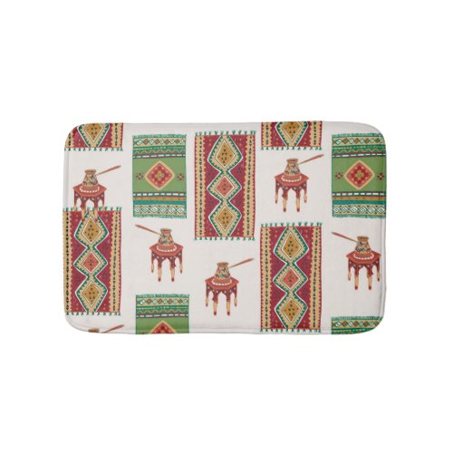 Istanbul Carpets Coffee Vintage Pattern Bath Mat