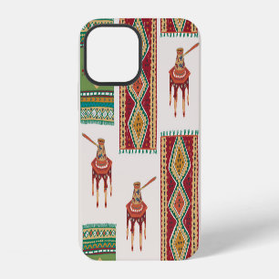 Istanbul Carpets Coffee: Vintage Pattern iPhone 12 Case