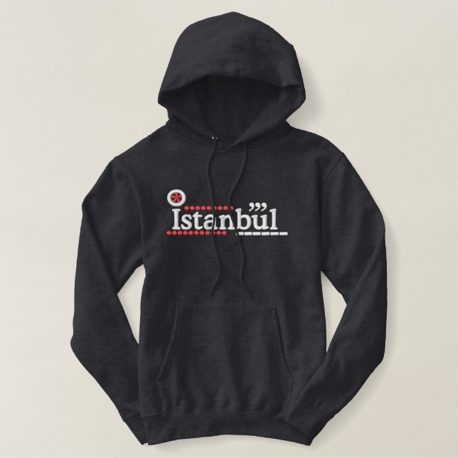 Istanbul City Embroidered Hoodie (Design Front)