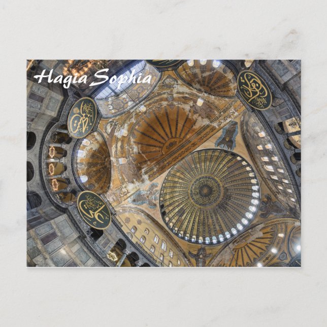 Istanbul - Dome of Hagia Sophia postcard (Front)