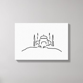 Istanbul Hagia Sophia Moschee Canvas Print by Lineamentum at Zazzle