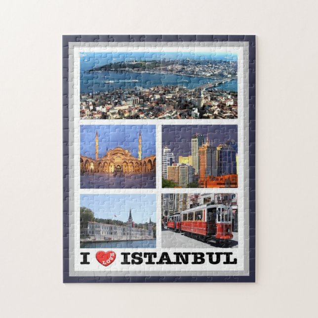 Istanbul - I Love - Turkey - Jigsaw Puzzle (Vertical)