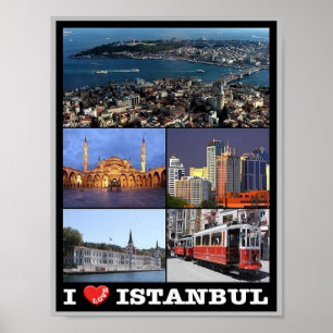 Istanbul - I Love - Turkey - Poster