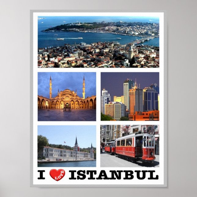 Istanbul - I Love - Turkey - Poster (Front)