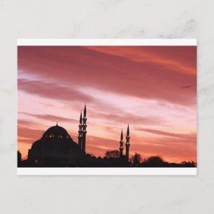 Istanbul-Mosque silhouette Postcard