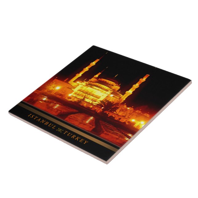 Istanbul Nights (Turkey) Ceramic Tile (Side)