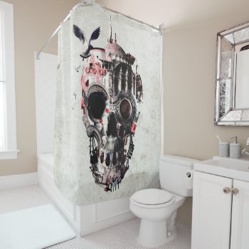 Istanbul Skull Shower Curtain by ikiiki at Zazzle