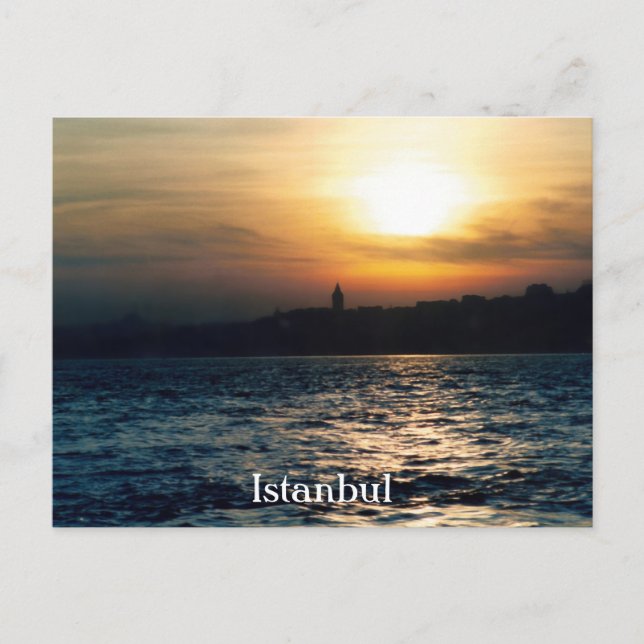 Istanbul Sunset Postcard (Front)