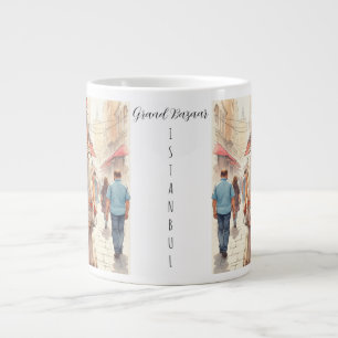 Istanbul Tourist Destination,Turkish, Turkeye Giant Coffee Mug
