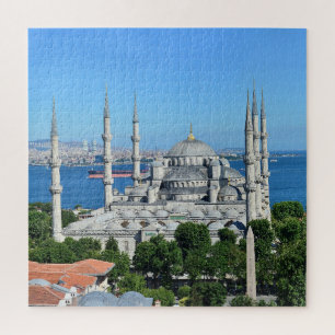Istanbul Turkey Blue Mosque Architecture Day View Jigsaw Puzzle