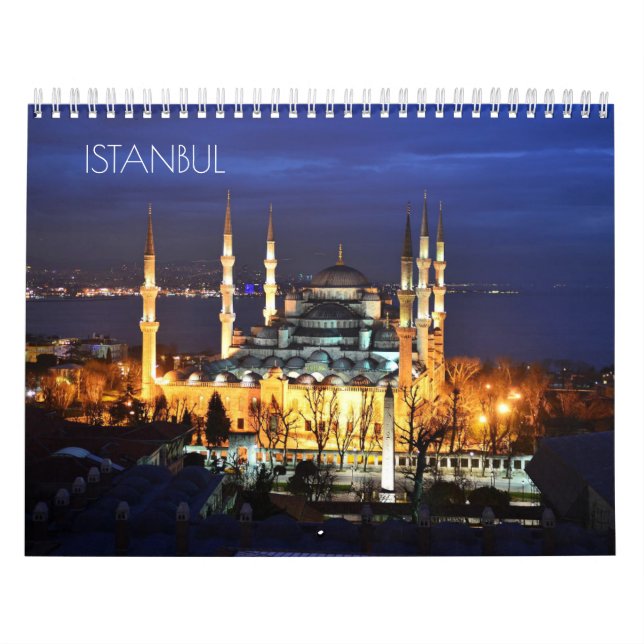 Istanbul Turkey Blue Mosque Vacation Travel Photos Calendar (Cover)