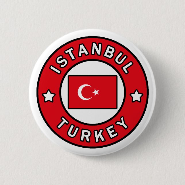 Istanbul Turkey Button (Front)