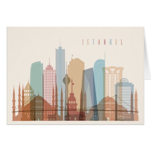Istanbul, Turkey | City Skyline (Front Horizontal)