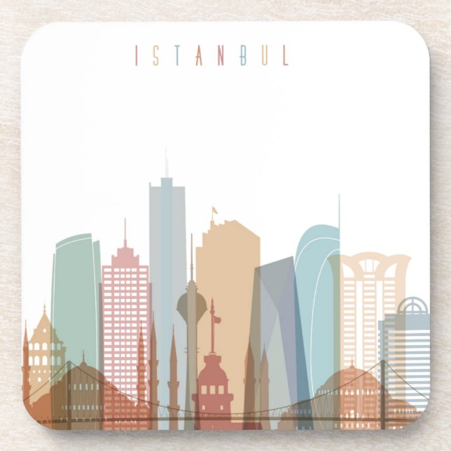 Istanbul, Turkey | City Skyline Coaster (Front)