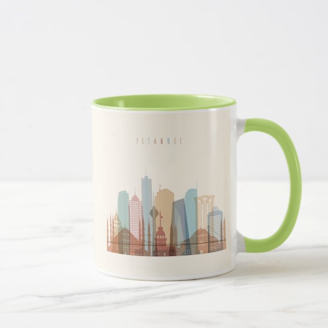 Istanbul, Turkey | City Skyline Mug (Right)