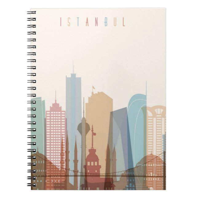 Istanbul, Turkey | City Skyline Notebook (Front)