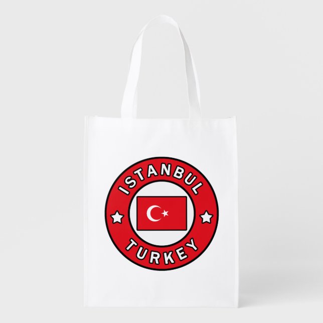 Istanbul Turkey Grocery Bag (Front)