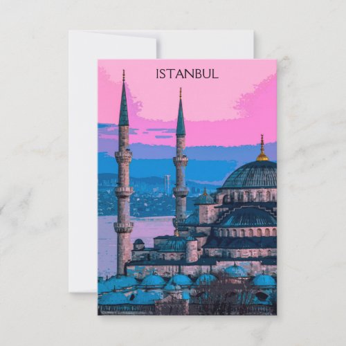 Istanbul Turkey Hagia Sophia Architecture Card