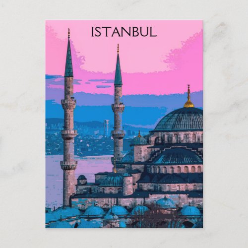 Istanbul Turkey Hagia Sophia Architecture Postcard