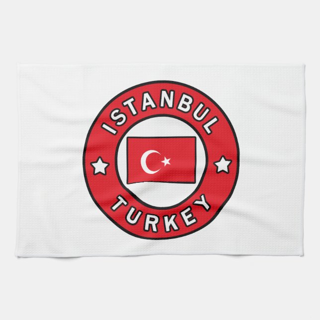 Istanbul Turkey Kitchen Towel (Horizontal)
