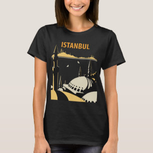 Istanbul Turkey Mosque Retro Travel T-Shirt