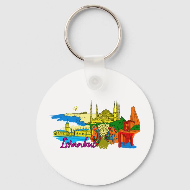 Istanbul - Turkey.png Keychain (Front)