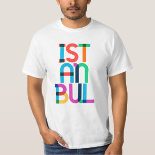 Istanbul Turkey Pop Art Letters T-Shirt