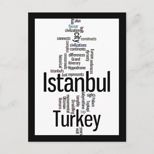 Istanbul Turkey Postcard (Front)