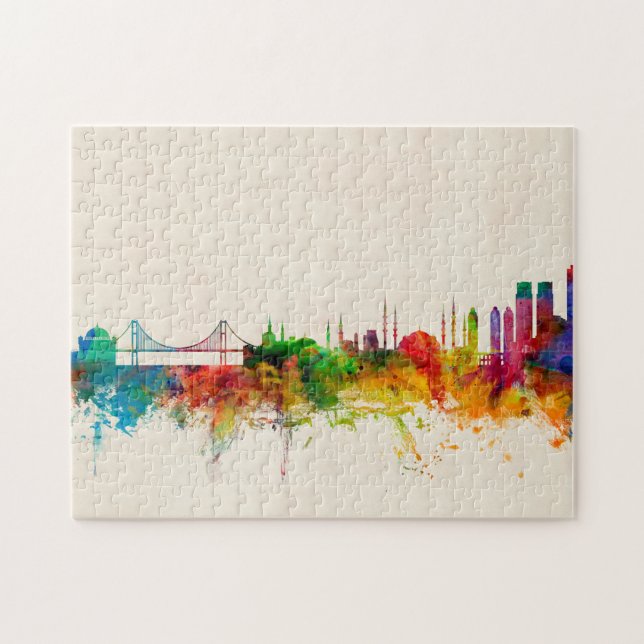 Istanbul Turkey Skyline Jigsaw Puzzle (Horizontal)