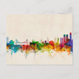 Istanbul Turkey Skyline Postcard