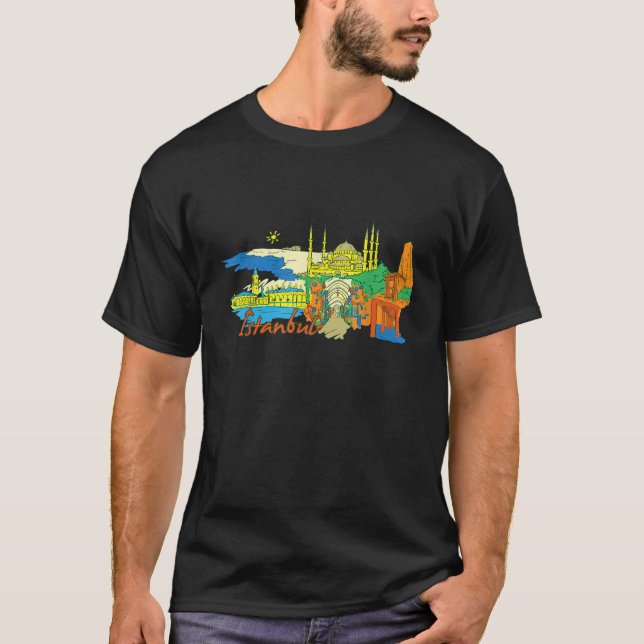 Istanbul Turkey T shirt Beautiful Places Around Th (Front)