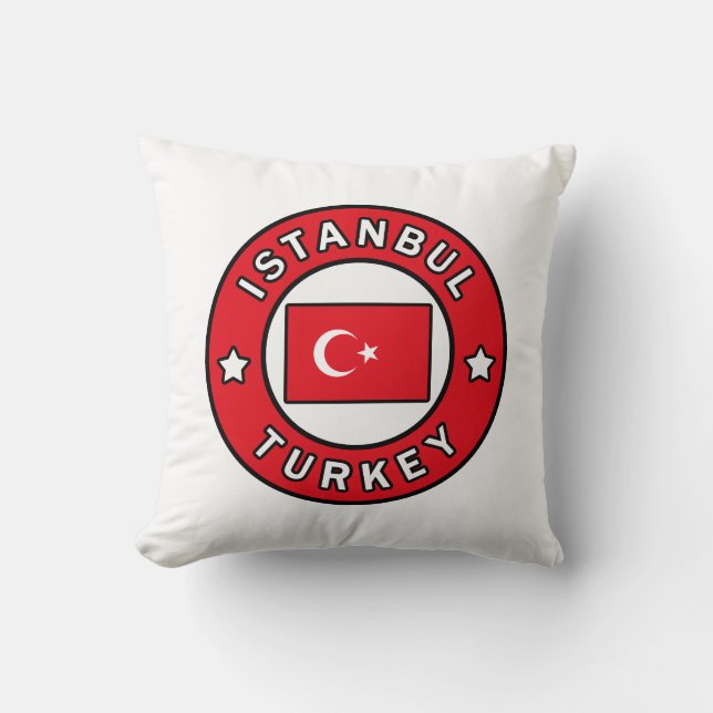 Istanbul Turkey Throw Pillow (Front)