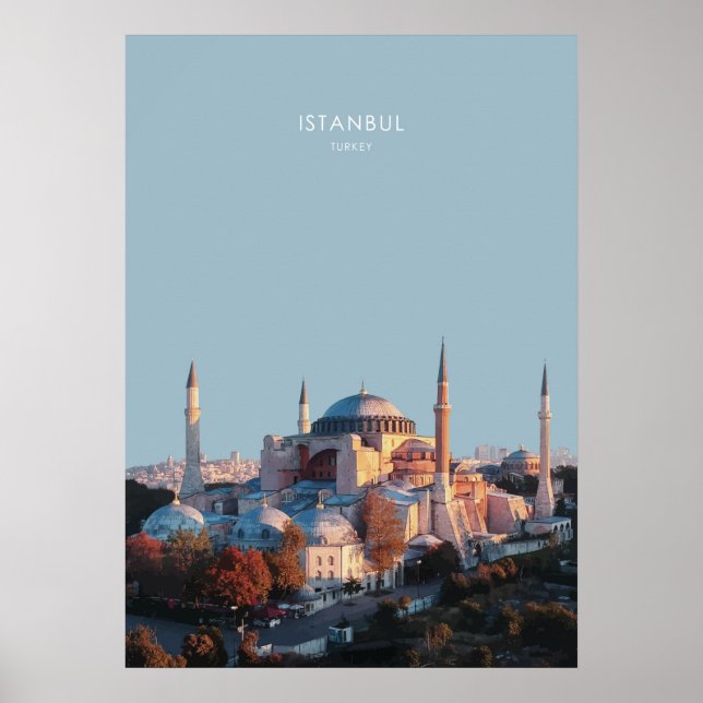 Istanbul, Turkey Travel Artwork Poster (Front)