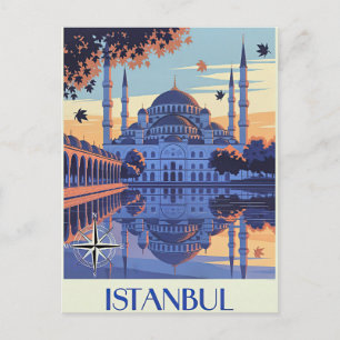 Istanbul, Turkey travel  Holiday Postcard