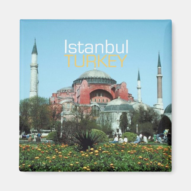 Istanbul Turkey Travel Photo Souvenir Magnets (Front)
