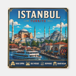 🧲 Istanbul Turkey Vacation Keepsake For Trips 🧲 Magnet