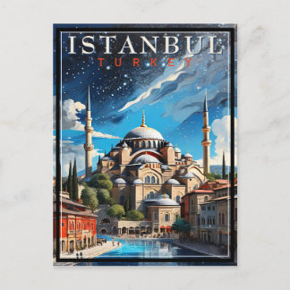 Istanbul Turkey Vintage Postcard